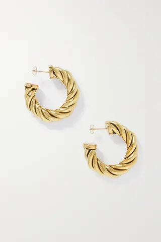 Laura Lombardi + Spira Gold-Tone Hoop Earrings