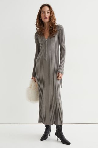 H&M + Merino Rib-Knit Dress