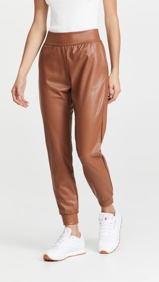 Commando + Faux Leather Joggers