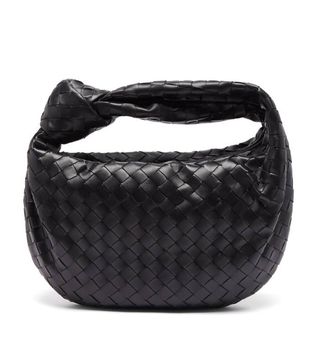 Bottega Veneta + Jodie Medium Intrecciato Leather Clutch Bag