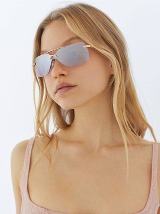 Urban Outfitters + Kaia Rimless Brow Bar Sunglasses