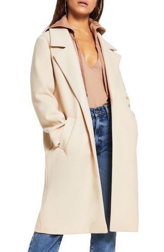 River Island + Relaxed Open Front Coat