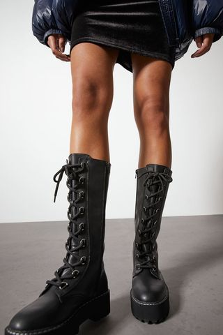 H&M + Chunky High-Leg Boots