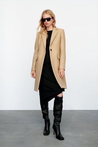 Zara + Masculine Wool Coat