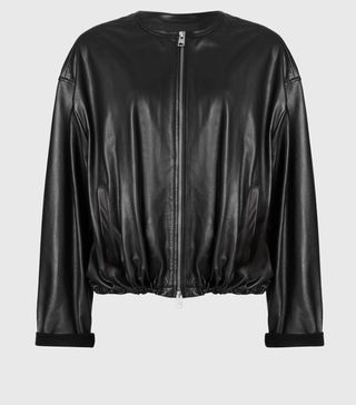 AllSaints + Della Leather Bomber Jacket