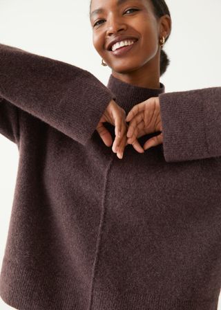 & Other Stories + Mock Neck Knit Sweater