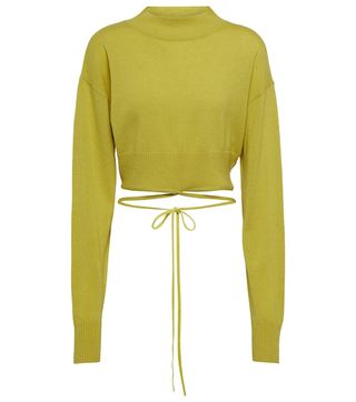 Christopher Esber + Cropped Wool and Cashmere Sweater