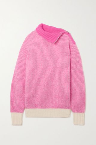 Ganni + Mélange Knitted Sweater