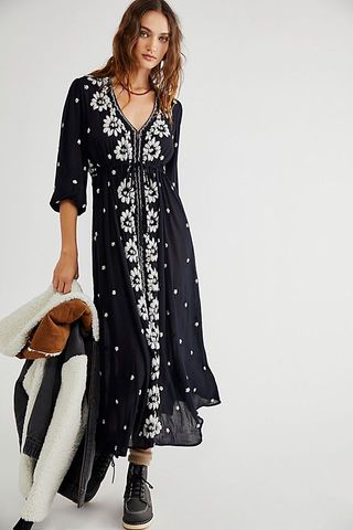 Free People + Embroidered Fable Dress