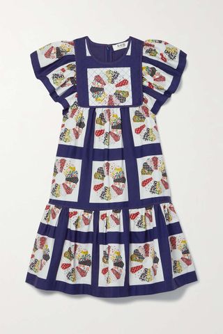 Sea + Ruffled Printed Mini Dress