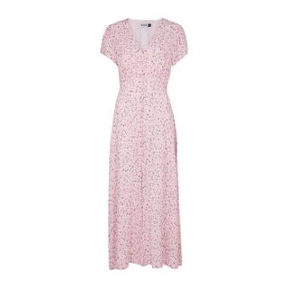 Rixo + Aspen Pink Floral-Print Maxi Dress