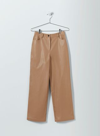 Who What Wear Collection + Eli Relaxed Vegan-Leather Trousers