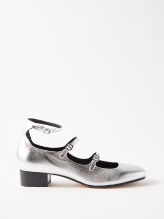 Le Monde Beryl + Alexia 35 Metallic-Leather Mary Jane Shoes