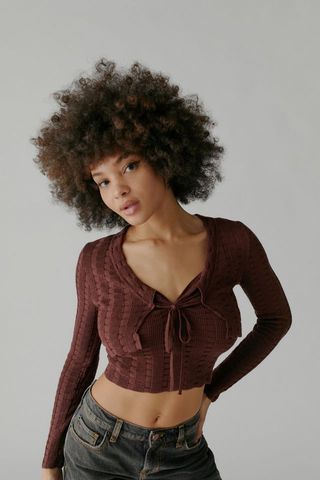 Urban Outfitters + Mimi Tied Cardigan