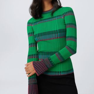 DVF + Melara Striped Knit Sweater