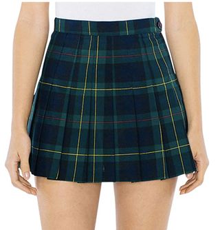 American Apparel + Plaid Tennis Skirt