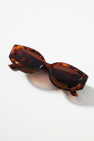 Anthropologie + Almond Tortoiseshell Sunglasses