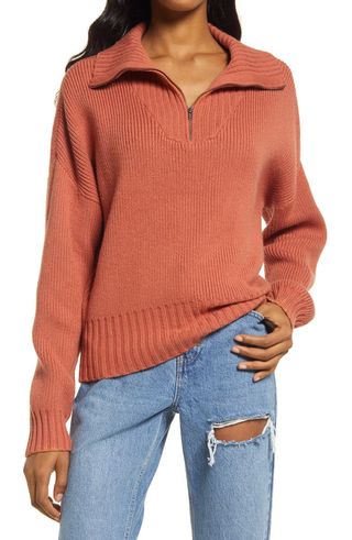 Treasure and Bond + Half Zip Sweater