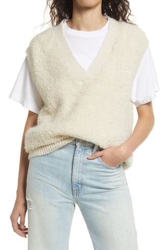 Vero Moda + Loopi Fuzzy Sweater Vest