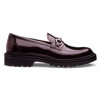 Cheaney + Harlow Snaffle Loafer in Maronite Hi-Shine Leather