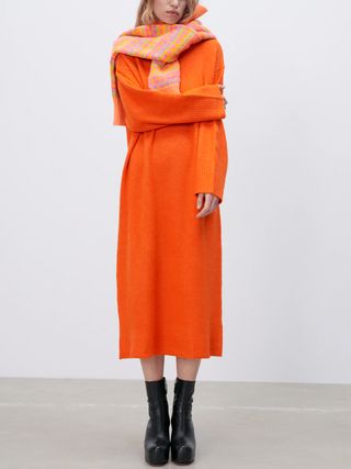 Zara + Oversized Knit Dress