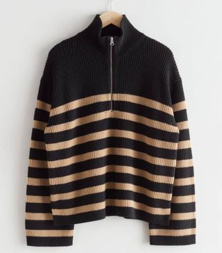 & Other Stories + Half-Zip Sweater