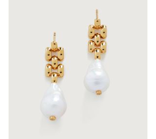Monica Vinader + Doina Baroque Pearl Earrings