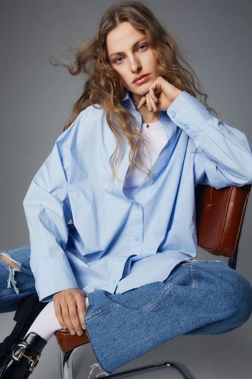 6 Stylish Ways to Wear the Oversize-Shirt Trend | Who What Wear