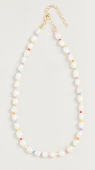 Adina's Jewels + Multi Color Pearl Bead Necklace