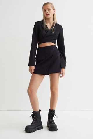 H&M + Wrap-Front Skirt