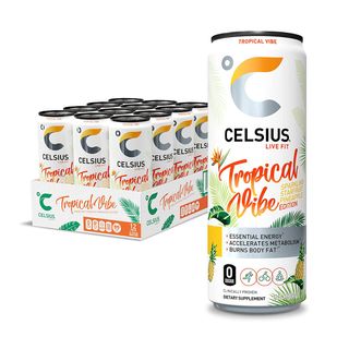 Celcius + Sparkling Tropical Vibe Essential Energy Drink 12 Pack