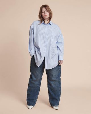 11 Honore Collection + Maeve Oversized Button-Up Shirt