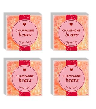 Sugarfina + Valentine's Day Set of 4 Champagne Bears Candy Cubes