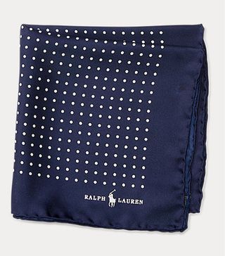 Ralph Lauren + Polka-Dot Silk Pocket Square
