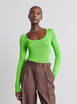 Who What Wear Collection + Tara Scoop-Neck Sweater