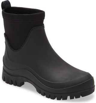 Sam Edelman + Louisa Mixed Media Waterproof Rain Boot