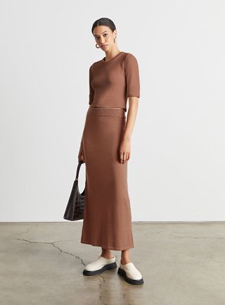 Who What Wear Collection + Mollie Knit Midi Skirt