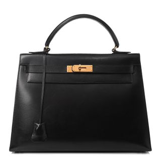 Hermès + Box Kelly Sellier 32 Black