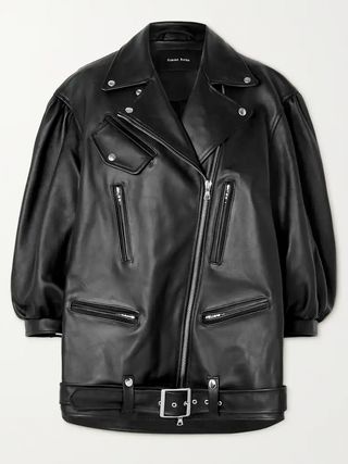 Simone Rocha + Oversized Leather Jacket