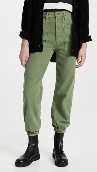 Mother + The Wrapper Patch Springy Ankle Pants