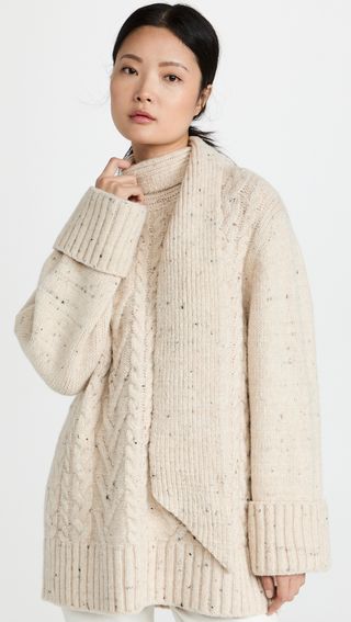 Ganni + Cable Knit Sweater