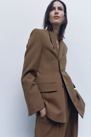 Zara + Double Breasted Blazer Limited Edition