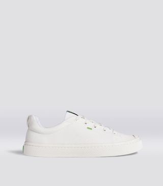 Cariuma + Ibi Low Off-White Knit Sneaker