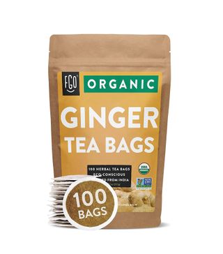 FGO + Organic Ginger Tea Bags, 100 Bags