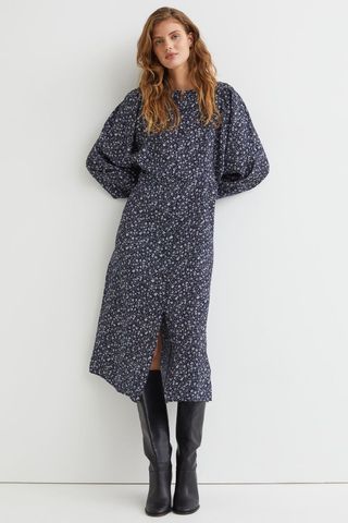 H&M + Batwing-Sleeved Dress