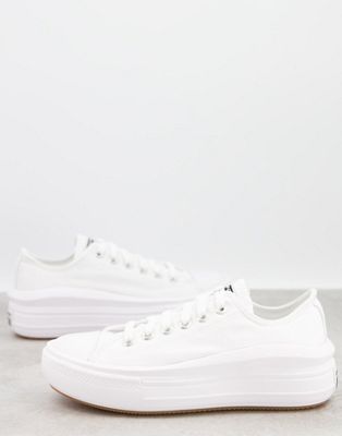 Converse + Chuck Taylor All Star Move Ox Trainers in White