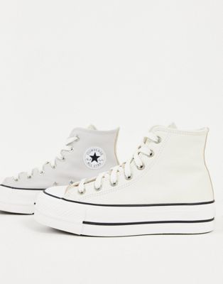 Converse + Chuck Taylor Lift Platform in Off White