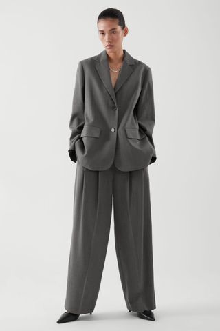 COS + Wide-Leg Tailored Trousers