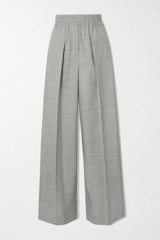 Brunello Cucinelli + Grey Pleat-Front Trousers