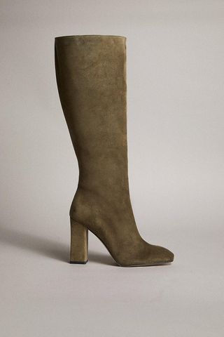 Karen Millen + Suede Knee High Boot